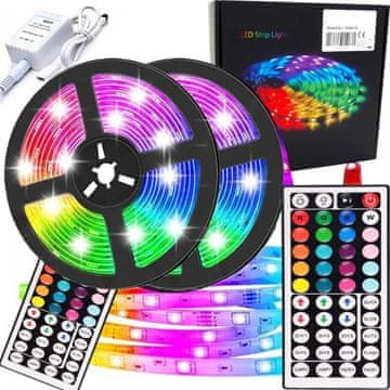 RGB LED traka 300 LED SMD 5M daljinski upravljač za napajanje za dekorativnu dnevnu sobu