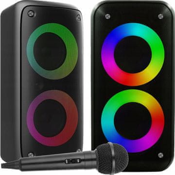 Bezžični bluetooth zvučnik XXL party kolumna karaoke boombox s mikrofonom