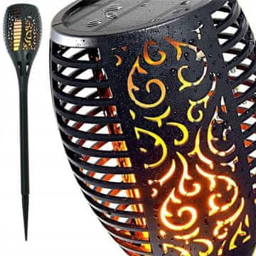 Solarna svjetiljka XL 50 CM vrtna svjetla s efektom plamena 12 LED