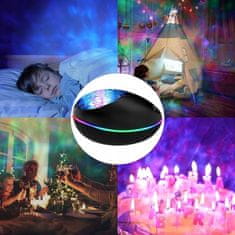 Projektor zvijezda Star, projektor, noćna lampa, zvučnik LED USB Bluetooth s daljinskim upravljačem