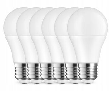 6x LED žarulja E27 A65 10W = 80W 285 SMD 800 lm CCD BEZ treptanja