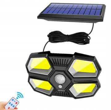 IN Solarna lampa, senzor za daljinsko upravljanje, 180 LED dioda