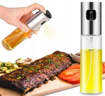 Boca za ulje s raspršivačem 100 ml za maslinovo ulje i ocat sa staklenim raspršivačem