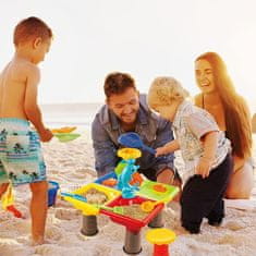 JOJOY® Dječji stol za igru s pijeskom i vodom – set za plažu s dodacima | SANDLANDIA
