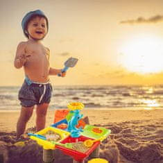 JOJOY® Dječji stol za igru s pijeskom i vodom – set za plažu s dodacima | SANDLANDIA
