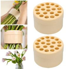 HOME & MARKER® Spiralni držač za cvjetne aranžmane i bukete, set od 3 elegantna komada | VASEKA