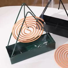 HOME & MARKER® Držač spirale protiv komaraca, metalni stalak za zid ili stol, za unutarnju i vanjsku upotrebu | BUZZINO, zelena