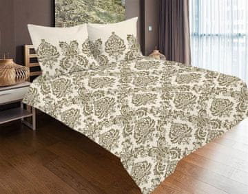Satenska posteljina 220x200 EKSKLUZIVNO 47 zlatnih ukrasa