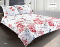 PREMIUM satenska posteljina 160x200 Cvijeće Ornamenti
