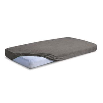 KLASIČNA FROTIRNA ČARŠAFA S FLEKSIBILNIM PODLOGOM 150x190, 160x200x20, grafit_45,