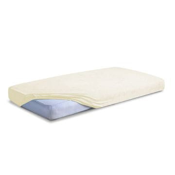 KLASIČNA FROTIRNA ČARŠAFA S OKOVIMA 150x190, 160x200x20, ecru_02,