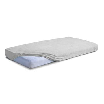KLASIČNA FROTIRNA PLAHTA S OKOVIMA 150x190, 160x200x20, siva_42,