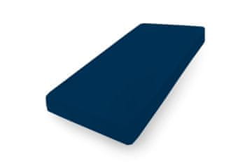 PREMIUM plahta od žerseja 90x200, 100x200x20, tamnoplava_47,