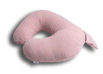 BabyMatex Jastuk za pozicioniranje, duljina 150, miniRELAX, muslin 12, prljavo ružičasta