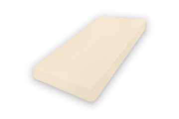 PREMIUM plahta od žerseja 190x210, 200x220x30, ecru_02,