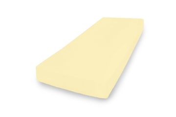 PREMIUM plahta od žerseja 130x190, 140x200x20, žuta_04,