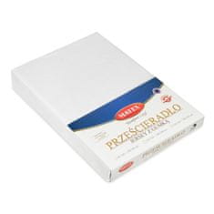 PREMIUM plahta od žerseja s elastičnim uzorkom 110x190, 120x200x20, bijela_01,