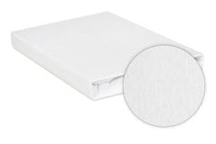 PREMIUM plahta od žerseja s elastičnim uzorkom 110x190, 120x200x20, bijela_01,