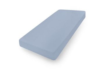 PREMIUM plahta od žerseja 90x200, 100x200x20, plava_25,