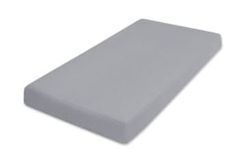 MUSLIN plahta s elastičnim uzorkom 160x200x25, tamnosiva_44,