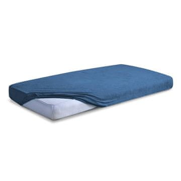 PREMIUM FROTIRNA ČARŠAFA S FLEKSIBILNIM PODLOGOM 180x190, 180x200x20, TAMNOPLAVA_47,