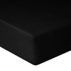 PREMIUM plahta od žerseja s elastičnim uzorkom 130x190, 140x200x20, crna_48,
