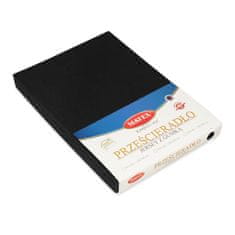 PREMIUM plahta od žerseja s elastičnim uzorkom 130x190, 140x200x20, crna_48,