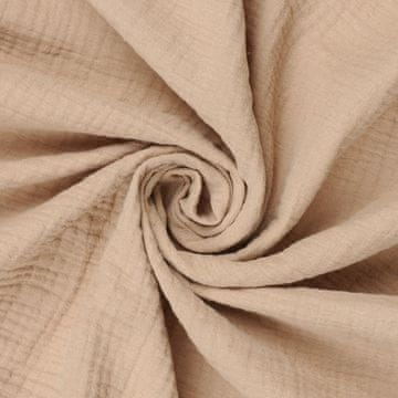 BabyMatex Zaštitni odbojnik za dječji krevetić 180x30 MUSLIN 17 svijetlosmeđi BUMP AIR