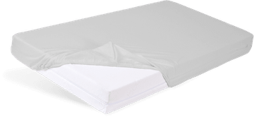 BabyMatex Pamučna plahta 60x120x10 Glatka s elastikom Siva