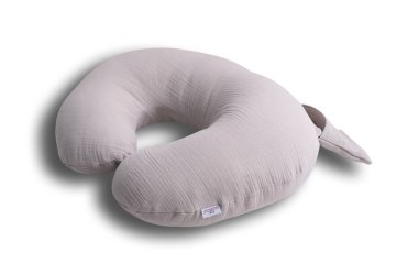 BabyMatex MiniRELAX jastuk za pozicioniranje od muslina, duljina 150, 42 cm, siva