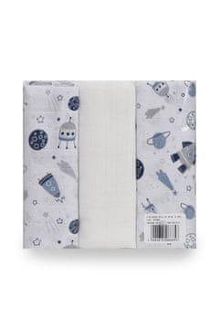 BabyMatex MUSLIN pelene, s printom, pakiranje od 3 komada, veličina 70x80