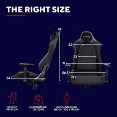 Trust Gaming GXT 714 Ruya Gaming stolica, crna