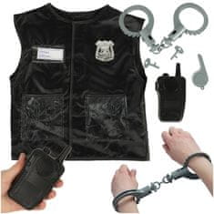 Ikonka Kostim policajca za karneval set za djecu od 3-8 godina