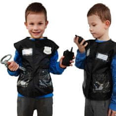 Ikonka Kostim policajca za karneval set za djecu od 3-8 godina