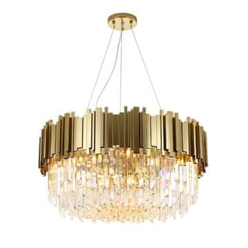 Kristalni luster za orgulje MESING - kristalni luster 60 cm zlatni mesing