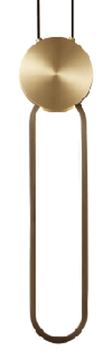Elyptica - Moderna LED viseća lampa 48 cm zlatna