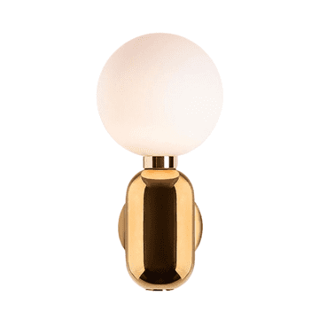 Canino - Milky Ball - zidna lampa, zlatna mliječna kugla