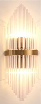 Hermine - zidna lampa od zlatnog kristala 45 cm