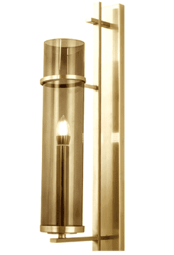 Eterion Mesingano-konjakova zidna lampa - velika zlatna zidna lampa 64 cm