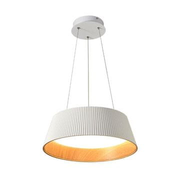 Aspe - Viseća lampa 46cm, 1xLED, 30W, Bijela + Drvo