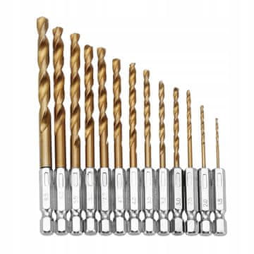 Rosfix 1/4 HSS svrdla za metal 1,5-6,5 mm 13 kom.