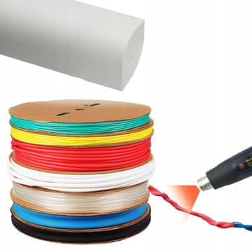 Rosfix Rosfix termoskupljajuća cijev bijela 2,5mm 1m