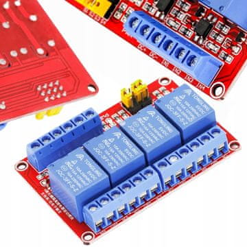 Rosfix 4-kanalni relejni modul 5v H/L 10A Arduino