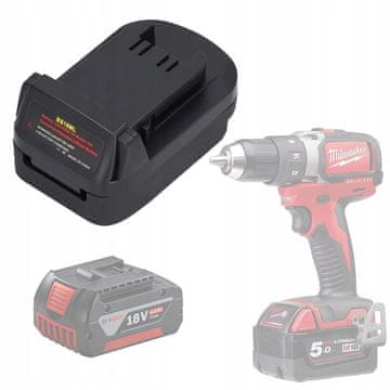 Rosfix Adapter/konverter baterije Bosch 18V za Milwaukee 18V (BS18ML)