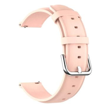 BStrap Leather Lux remen za Samsung Galaxy Watch Active 2 40/44mm, sand pink