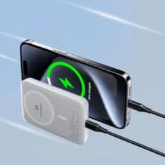 MG Magnetic MagSafe Powerbank 10000mAh 15W, bijela