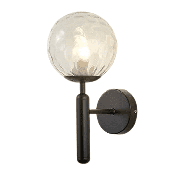 Stick - moderna crna zidna lampa 32 cm