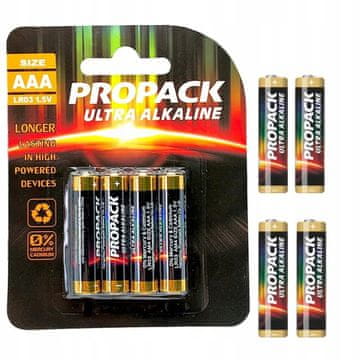 Rosfix Alkalne baterije LR03 AAA 1,5V, 4 kom.