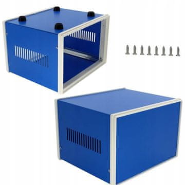 Metalna plava kutija za instrumente 210x140x270mm