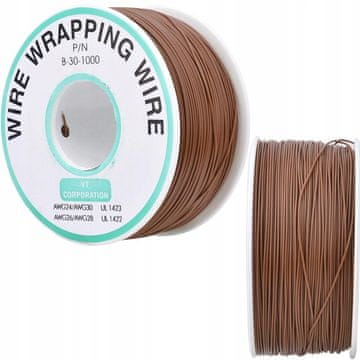 Rosfix Žica tip kynar AWG 0.25mm smeđa 200m